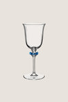 Chambray Nell Ruffle Wine Glass