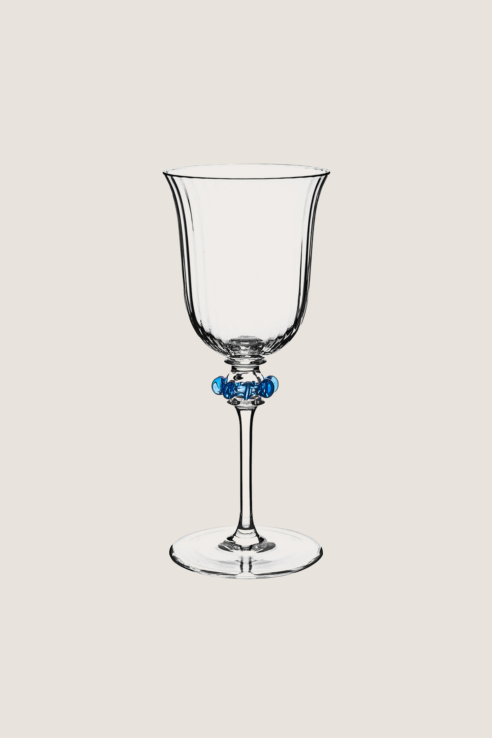 Chambray Nell Ruffle Wine Glass