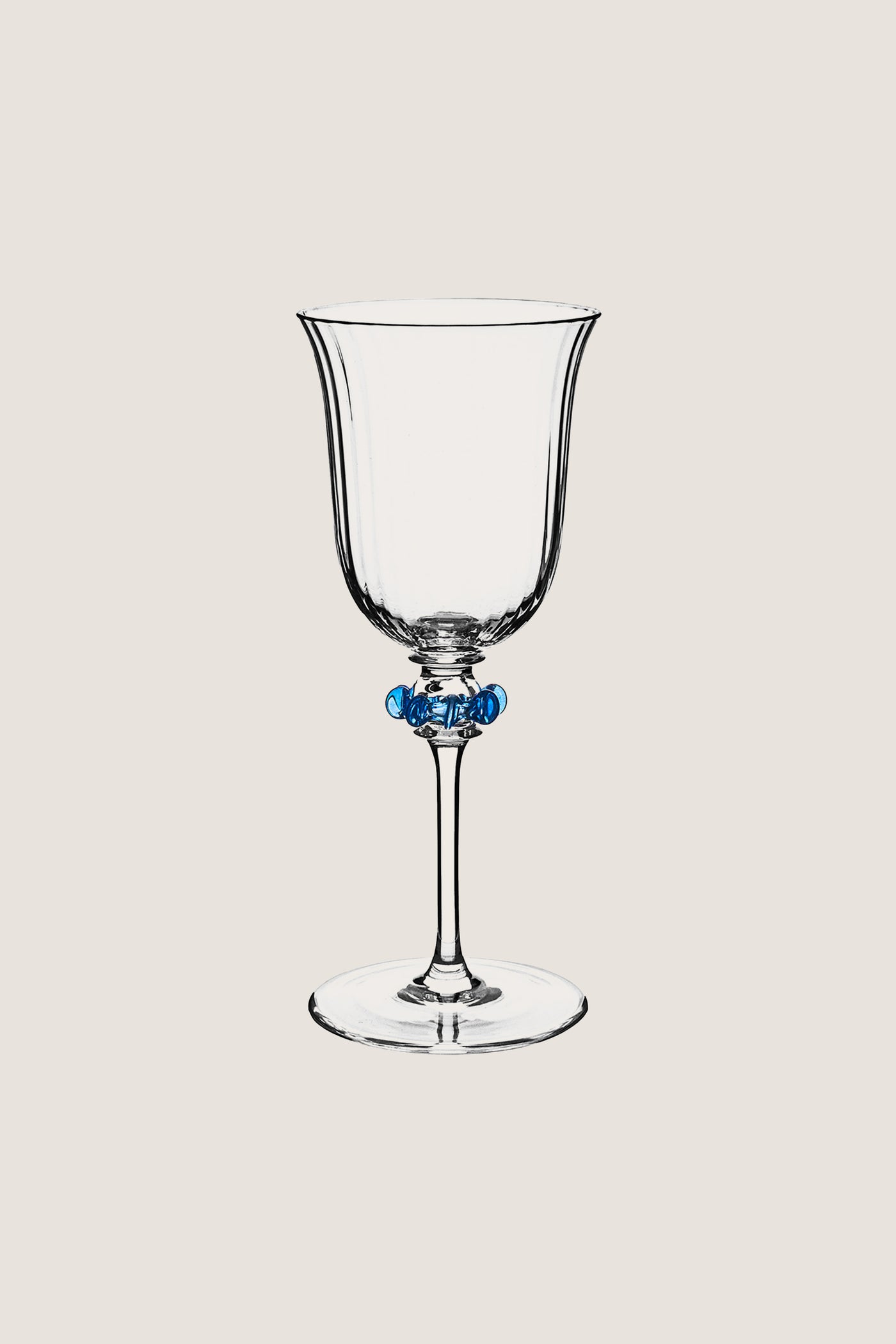 Chambray Nell Ruffle Wine Glass