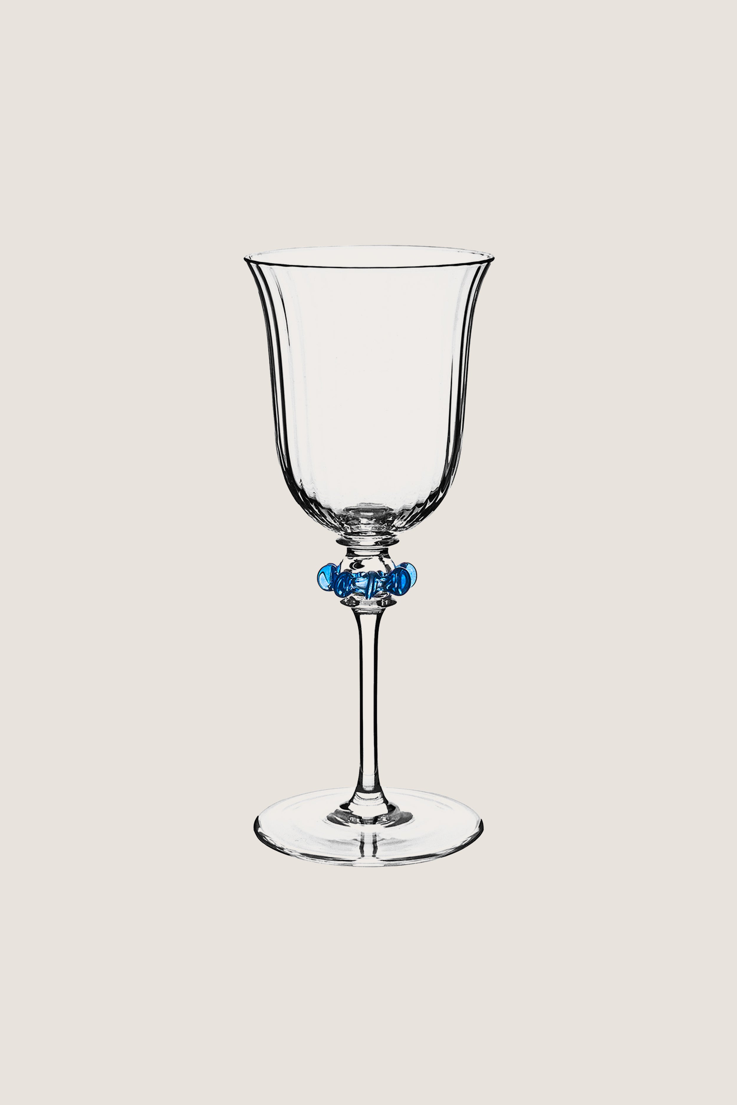 Chambray Nell Ruffle Wine Glass