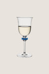 Chambray Nell Ruffle Wine Glass