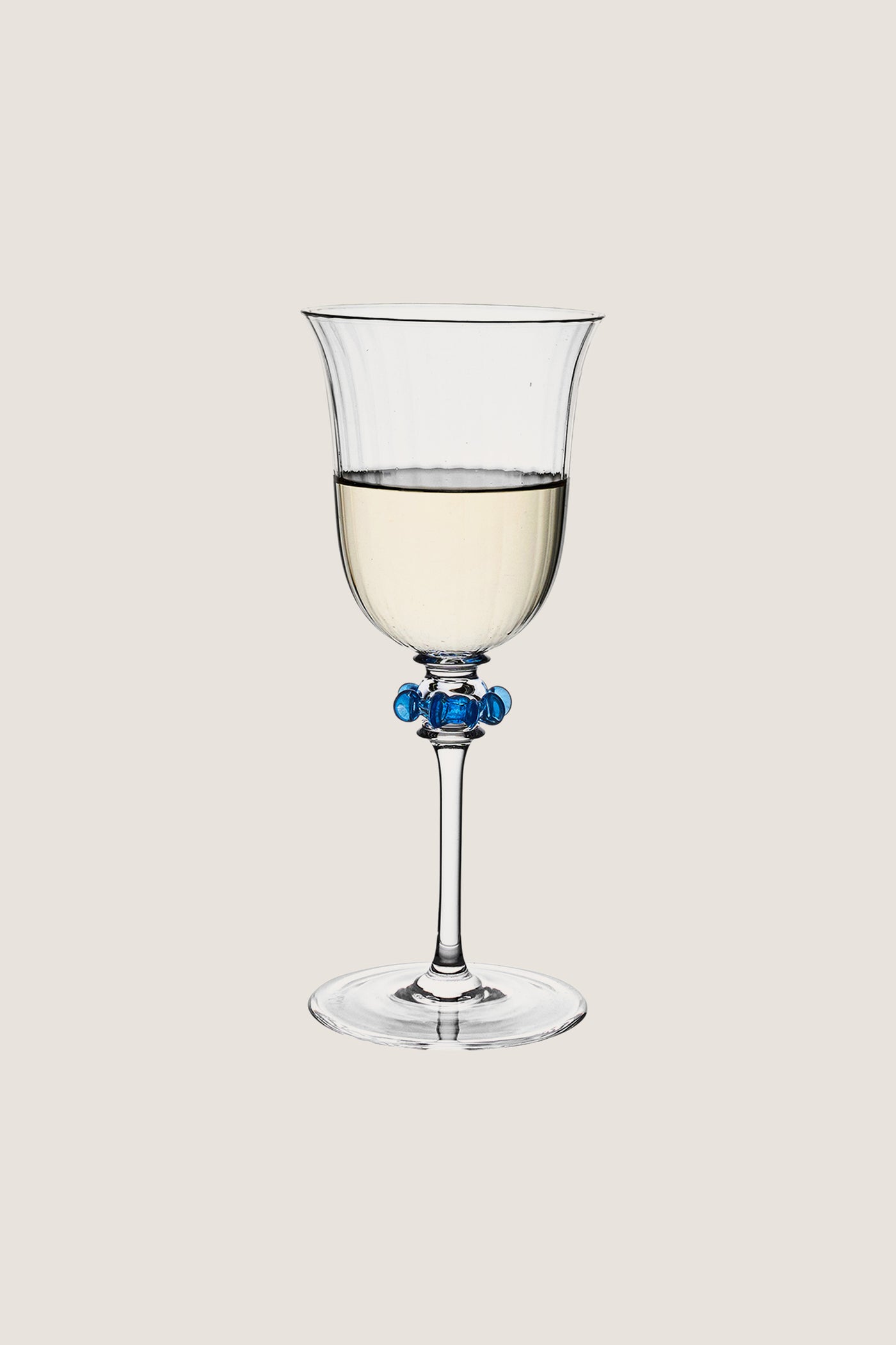 Chambray Nell Ruffle Wine Glass
