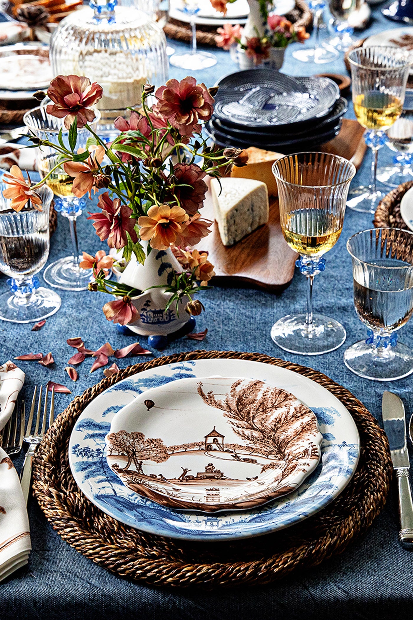 Chambray Nell Ruffle Goblet