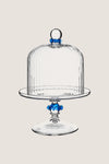 Chambray Nell Ruffle Petite Cake Dome and Stand Set