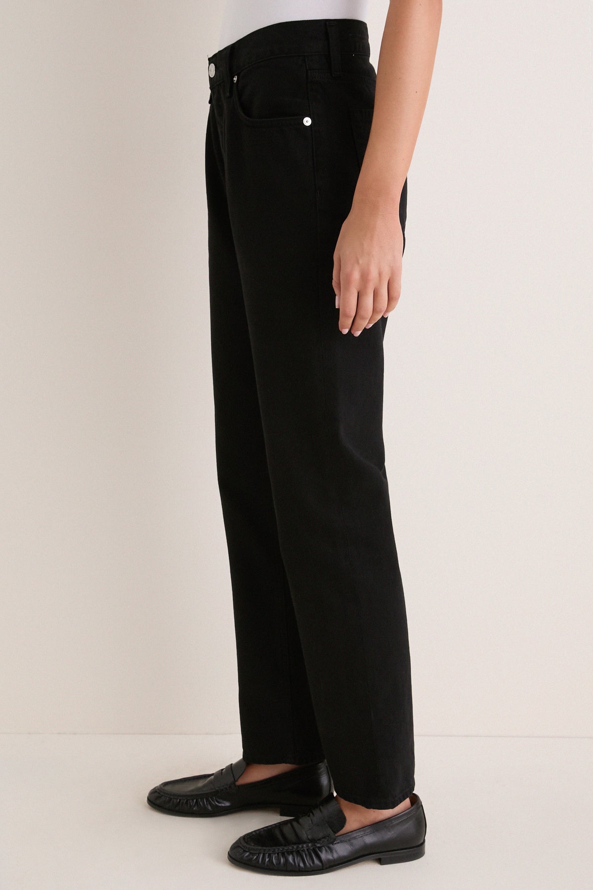 Solid Black Savannah Cigarette Jean