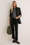 Solid Black Savannah Cigarette Jean