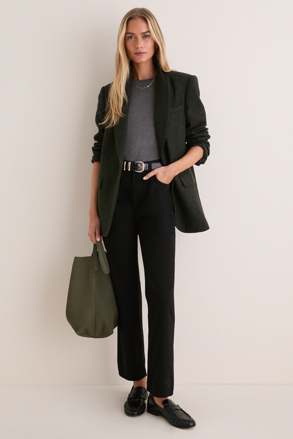 Solid Black Savannah Cigarette Jean