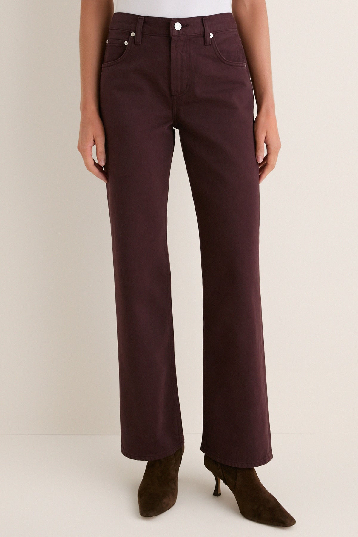 Burgundy Lindz Easy Straight