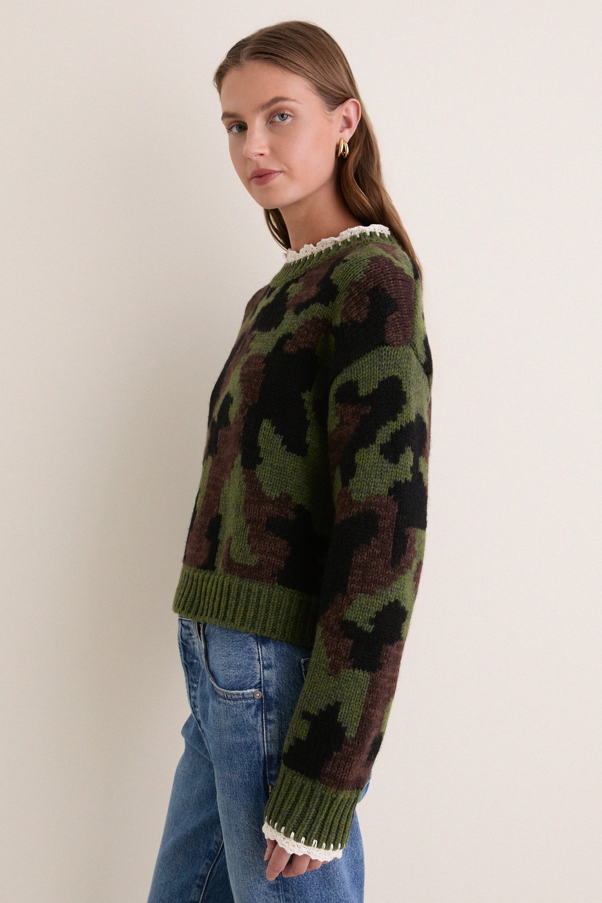 Multi Channing Crew Neck Sweater