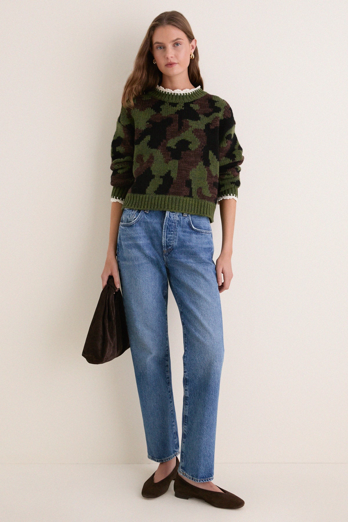 Multi Channing Crew Neck Sweater