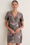 Tea Rose Jacquard Caroline Mini Dress
