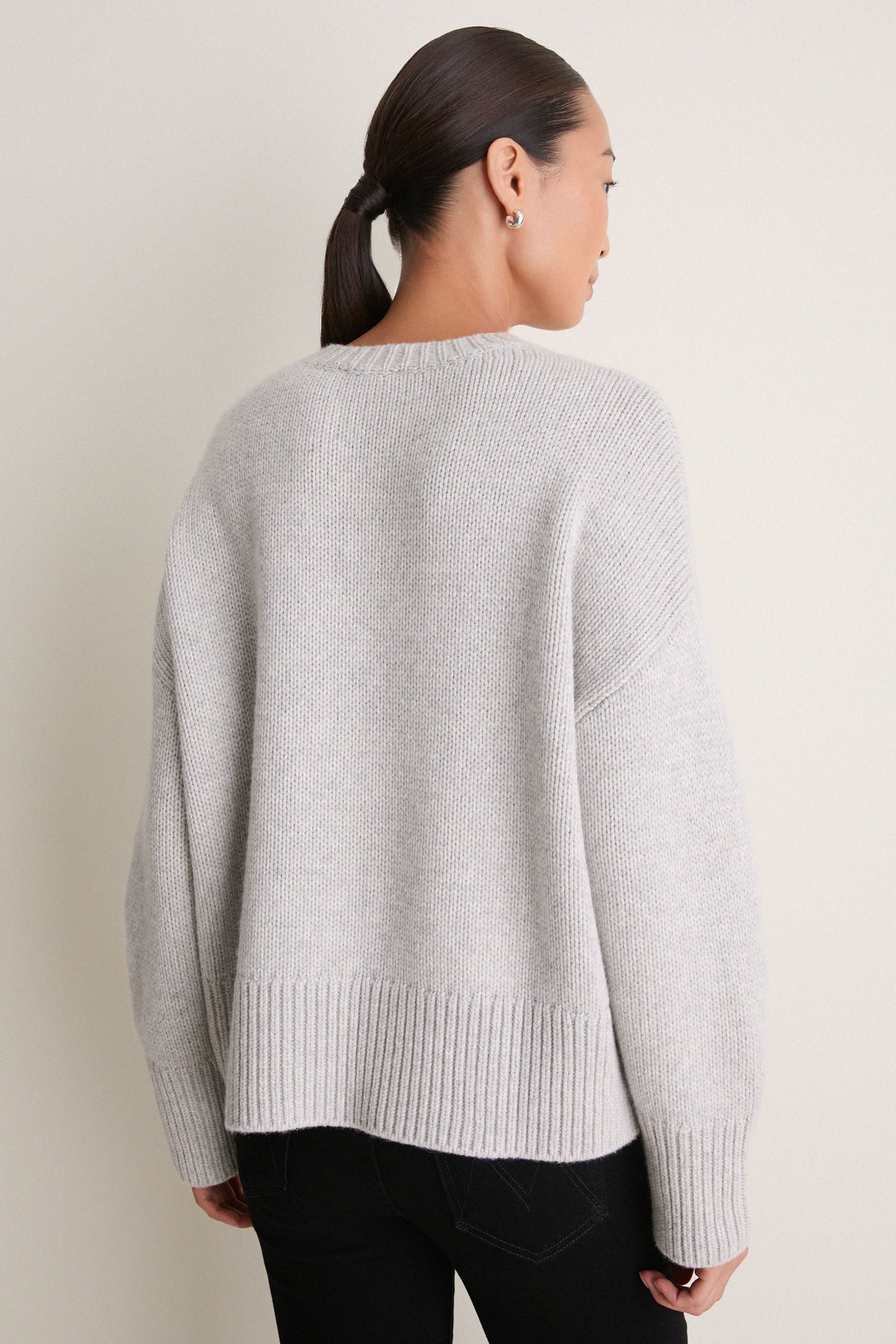 How Is Wool Measured Gray Wool Blend Beaded Brooch Celia Crewneck | Tuckernuck