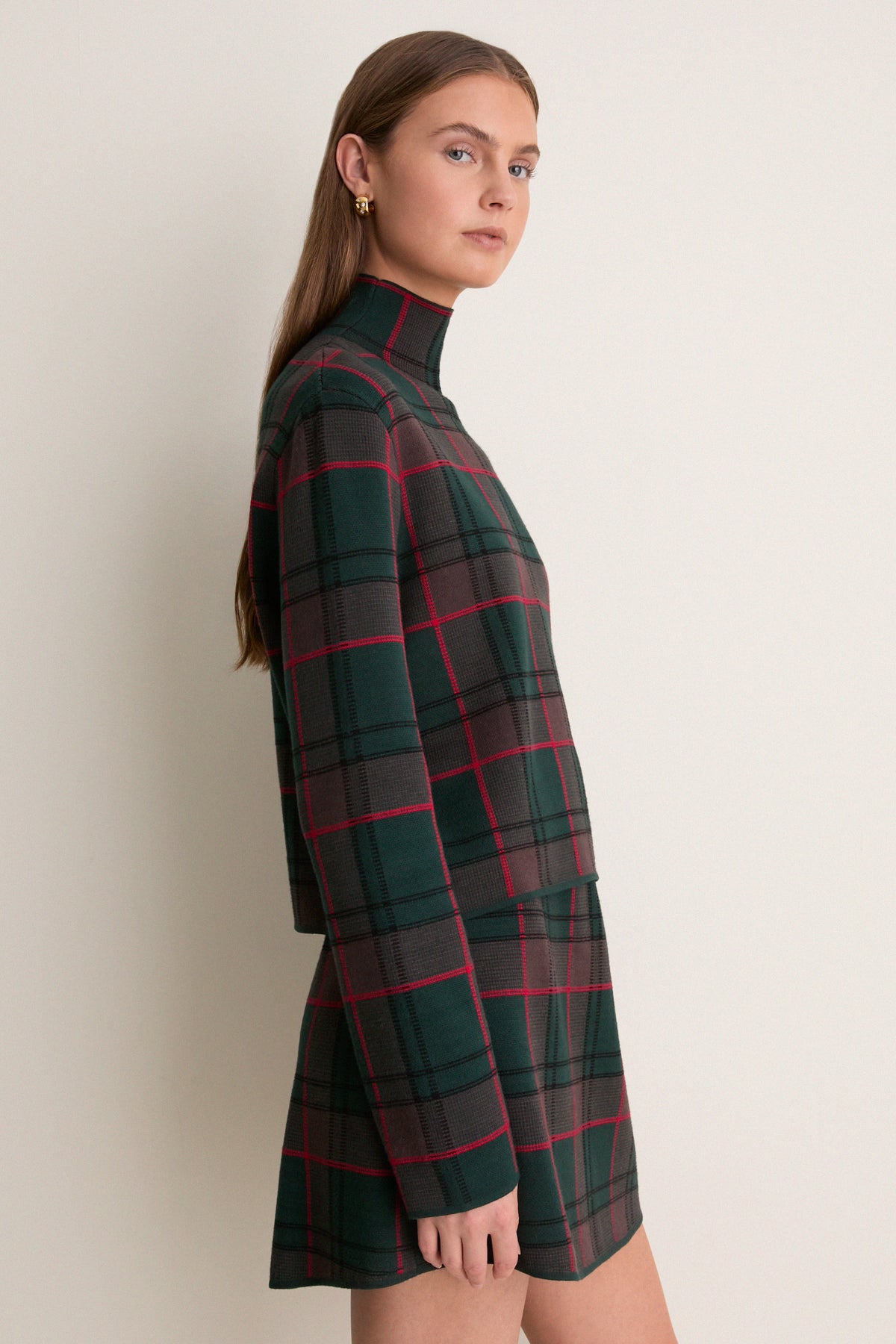 Modern Plaid Cate Top