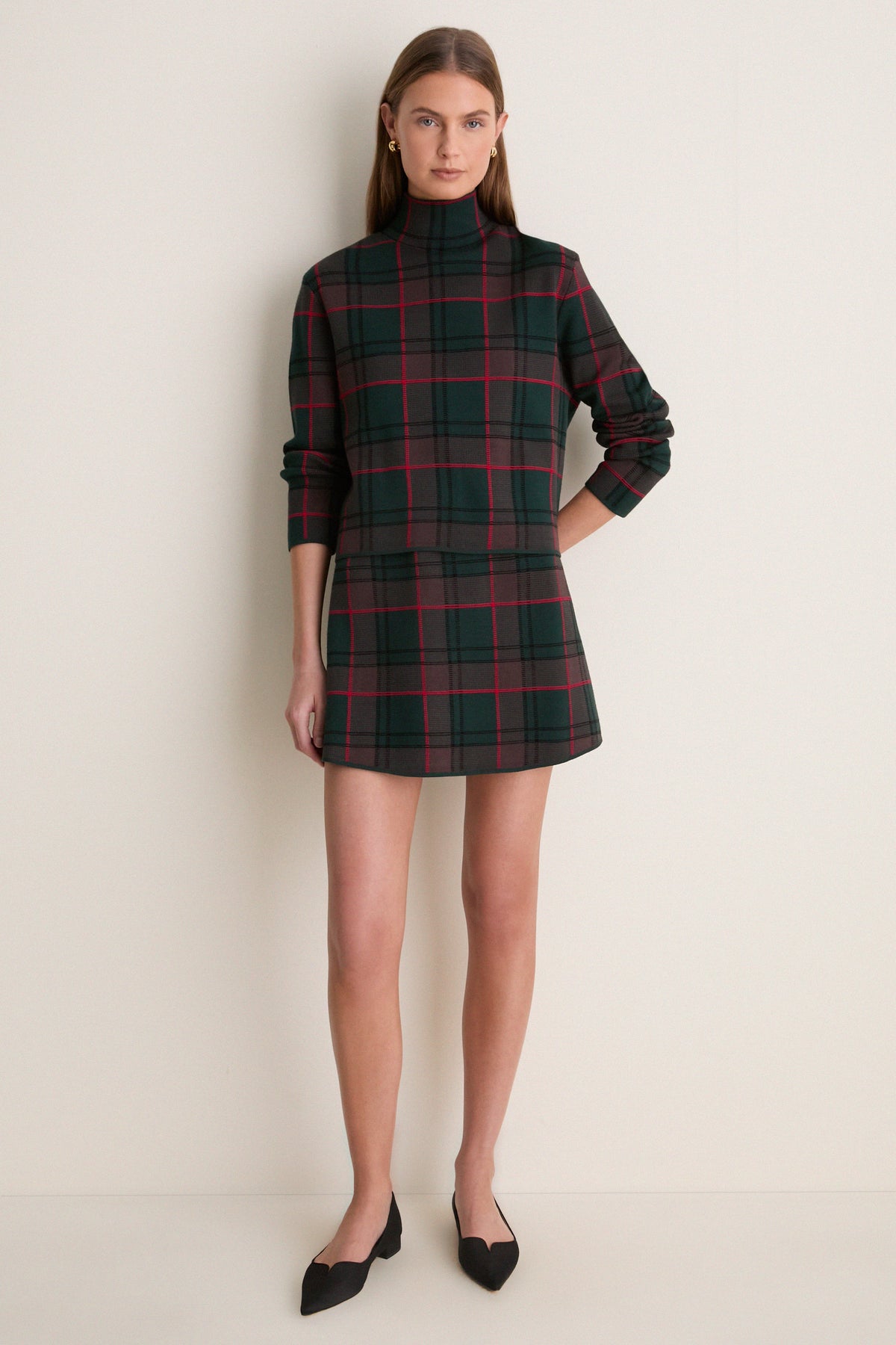 Modern Plaid Cate Top