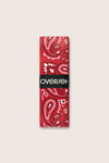 Overset Red and White Bandana Overgrip
