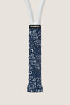 Overset Navy and White Bandana Overgrip