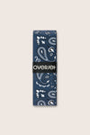 Overset Navy and White Bandana Overgrip