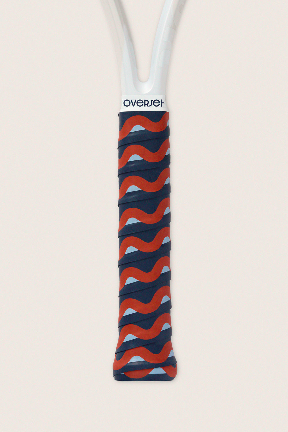 Overset Red and Navy Wave Overgrip