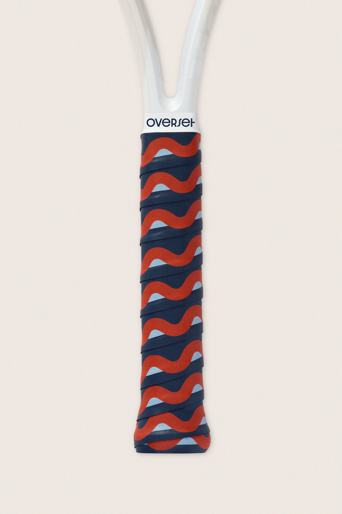 Overset Red and Navy Wave Overgrip