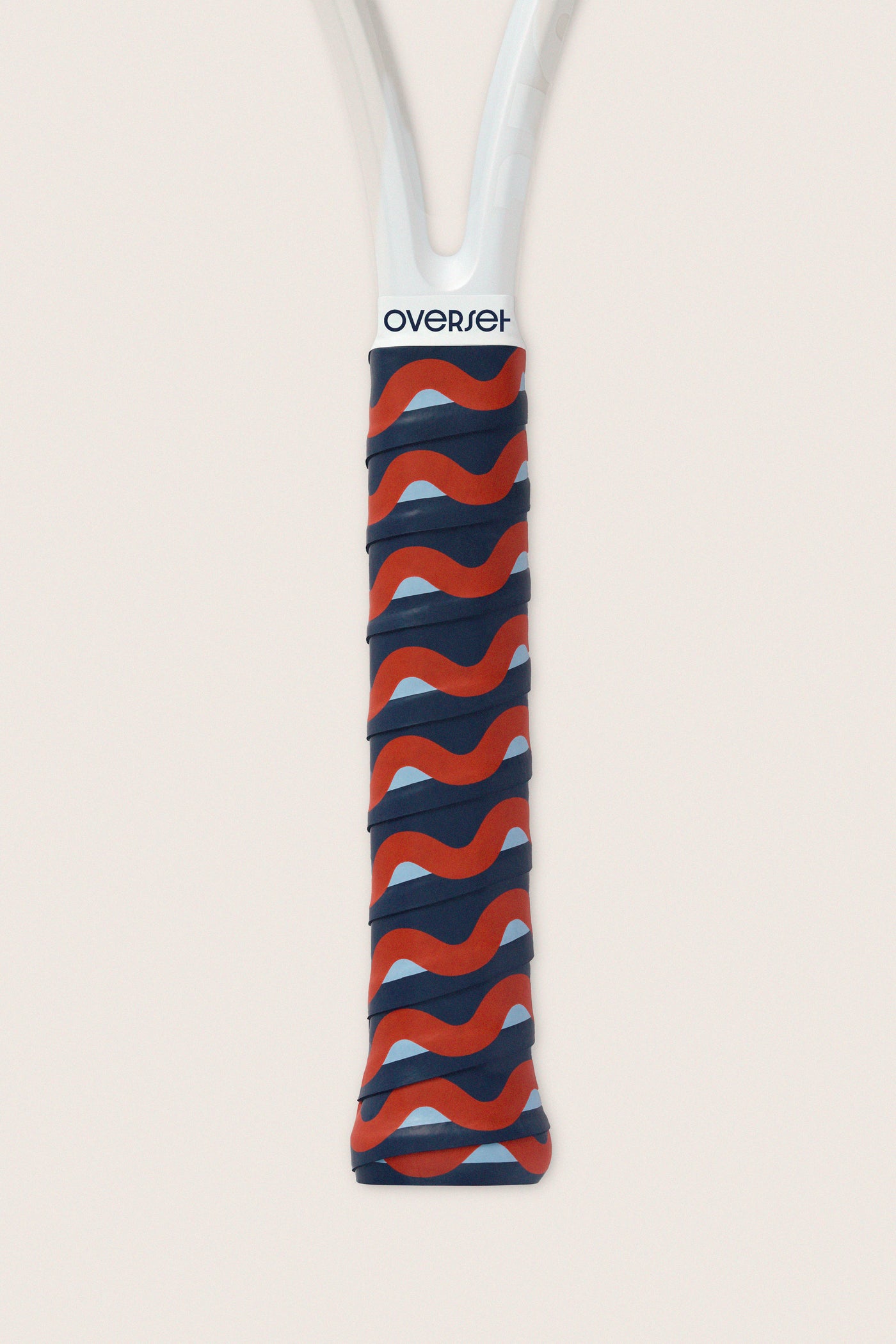 Overset Red and Navy Wave Overgrip