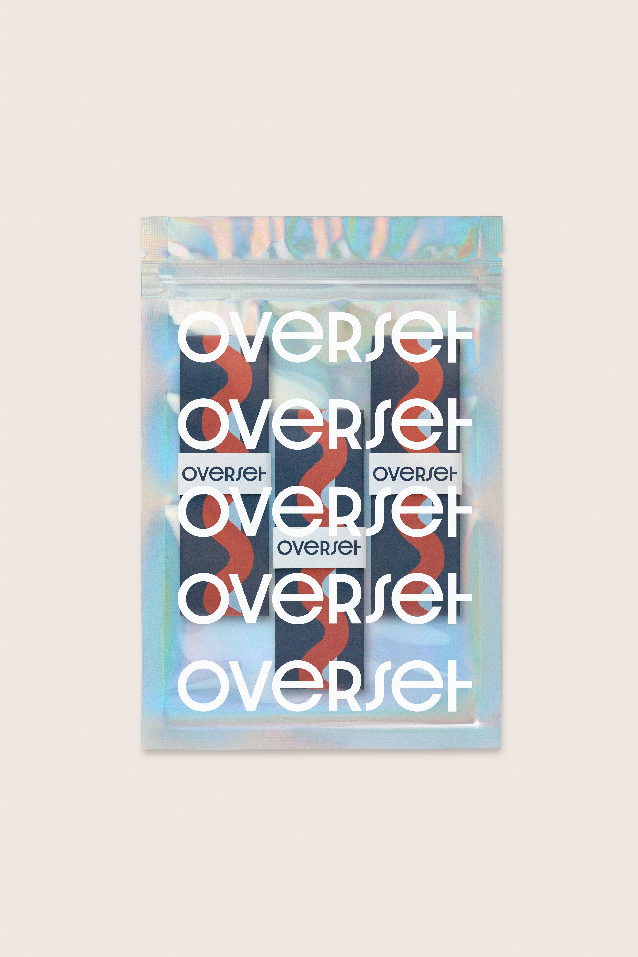 Overset Red and Navy Wave Overgrip