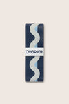 Overset White and Navy Wave Overgrip