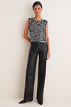 Polo Black Sequin Mesh Knit Sleeveless Tank