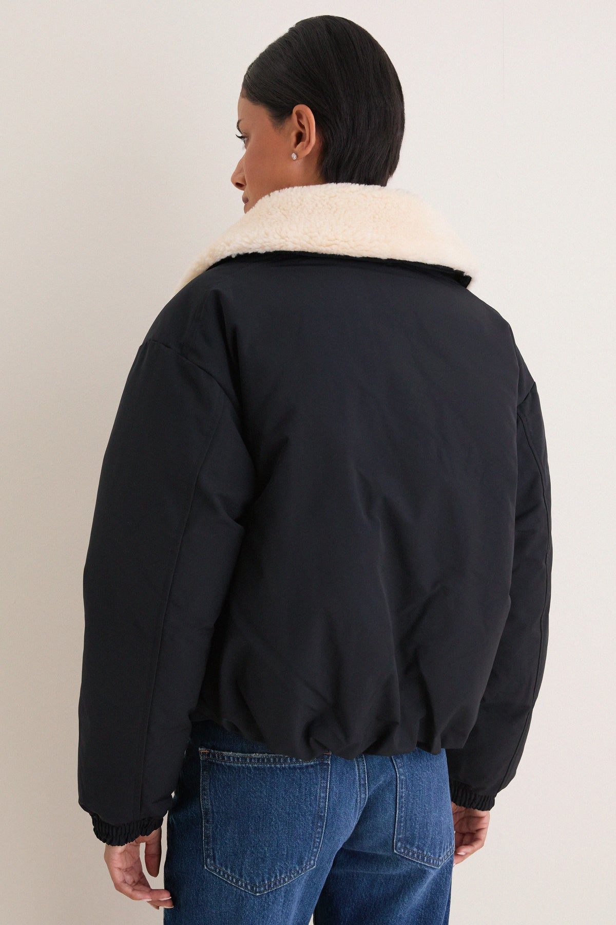 Polo Black Matte Poly Blend Woven Jacket