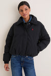 Polo Black Matte Poly Blend Woven Jacket