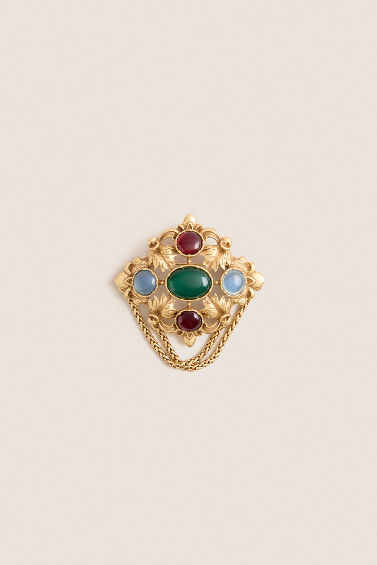 Multi Gemstone Brooch