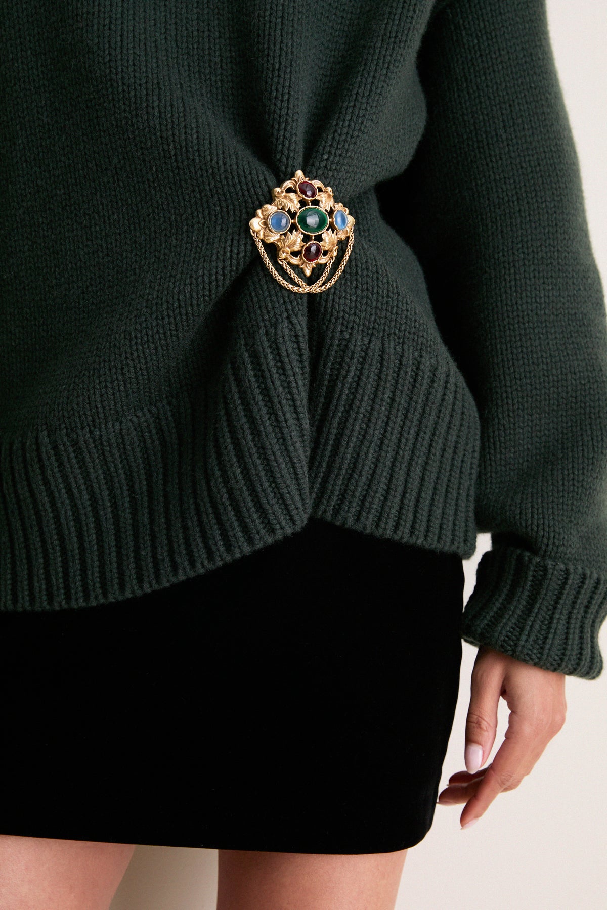 Multi Gemstone Brooch