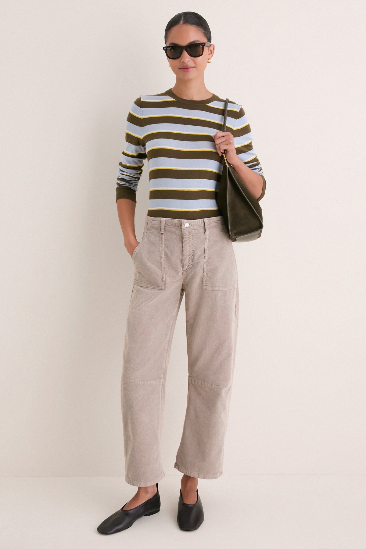 Soft Taupe Corduroy Utility Soft Barrel