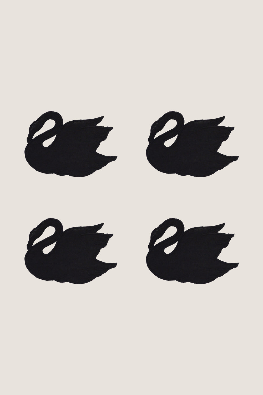 Black Swan Cocktail Napkins (Set of 4)