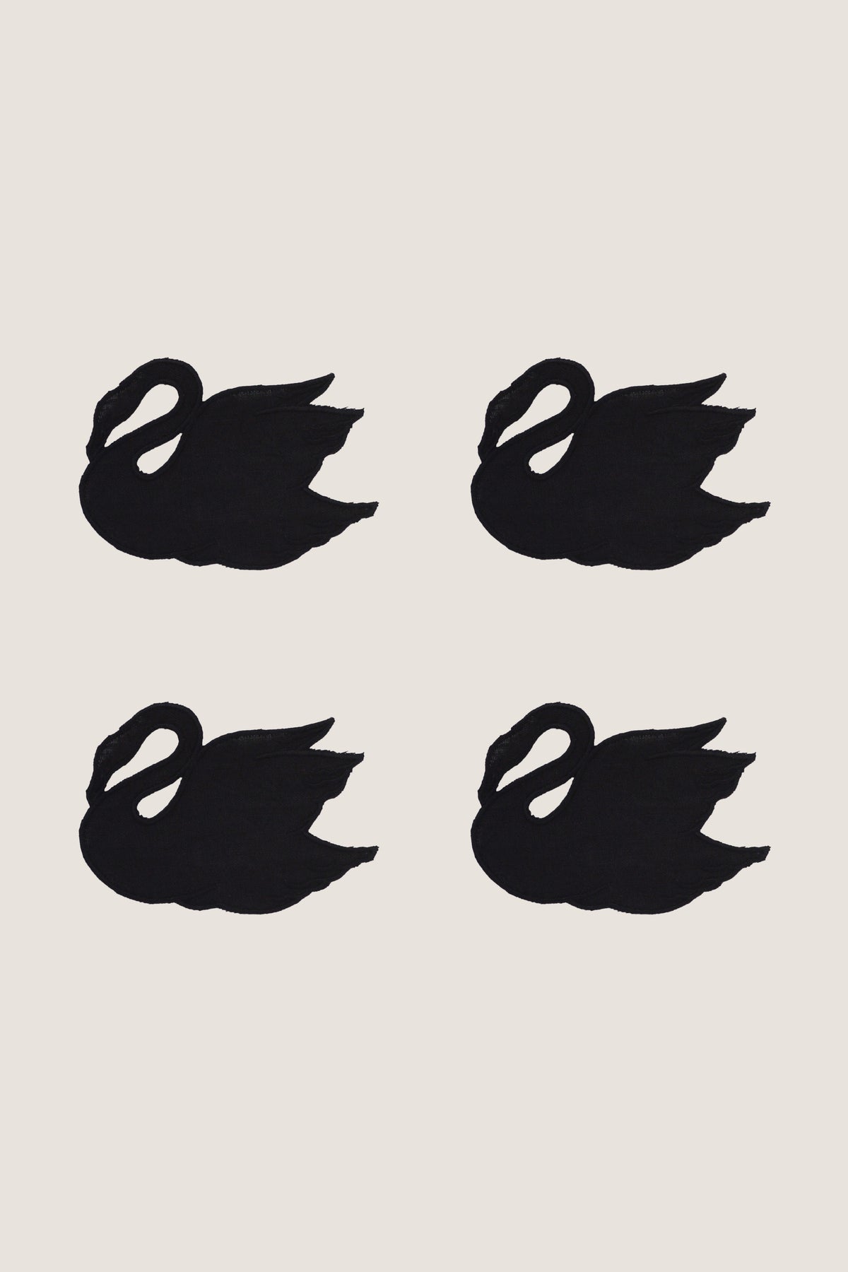 Black Swan Cocktail Napkins (Set of 4)