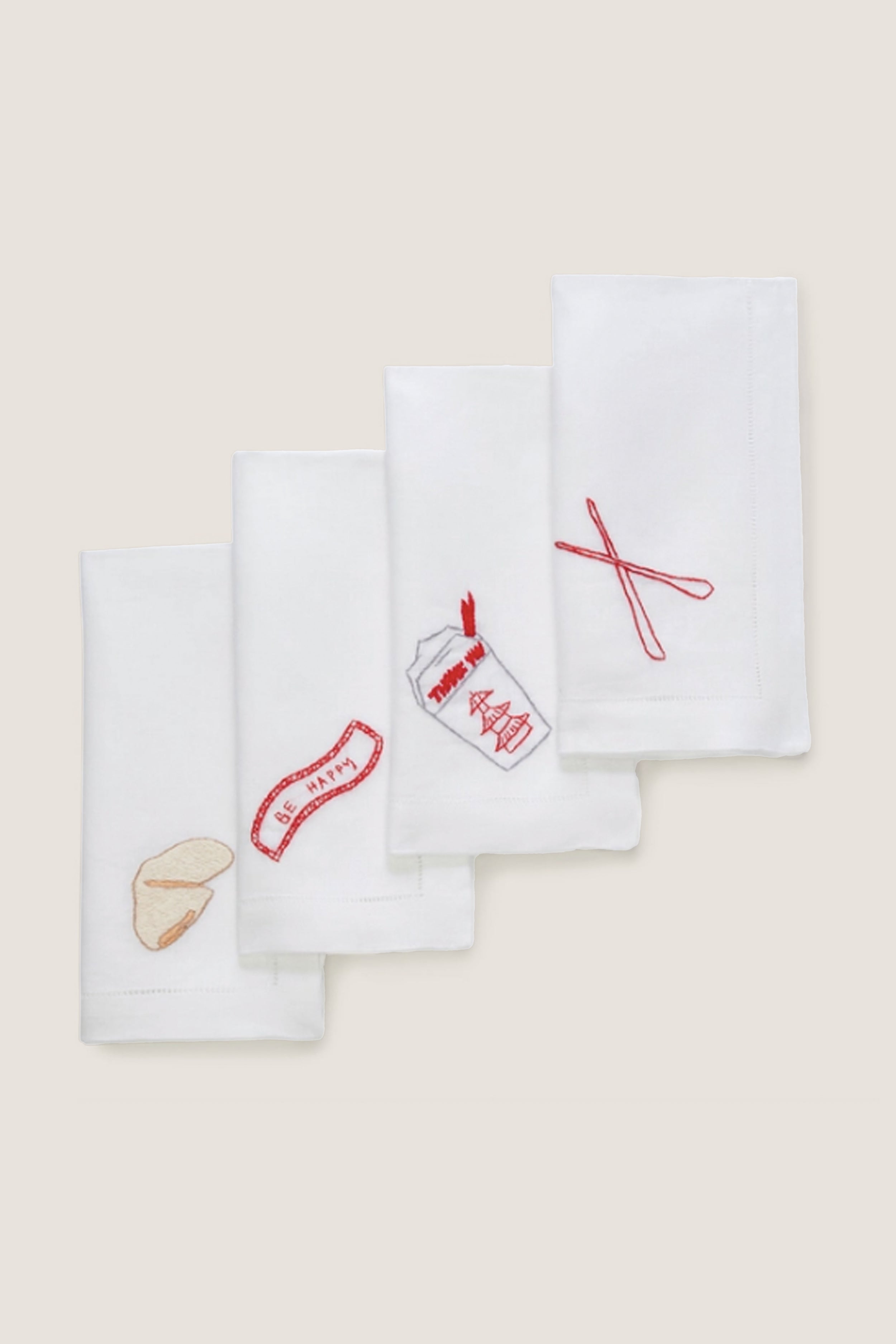 Sunday Takeout Dinner Napkins (Set of 4)