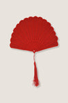 Red Fan Cocktail Napkins (Set of 4)
