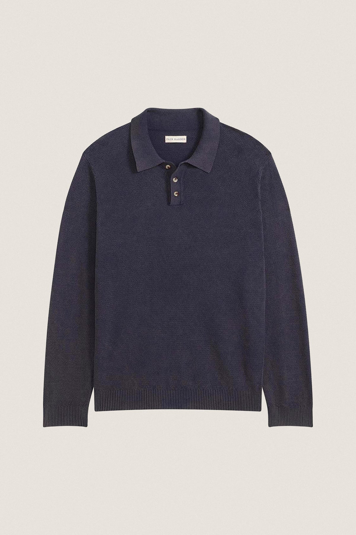 Navy Mariner Long Sleeve Polo