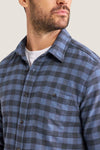 Blue Check Seaside Lightweight Flannel Shirt