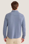 Maritime Stripe Sundown Terry Long Sleeve Button Down