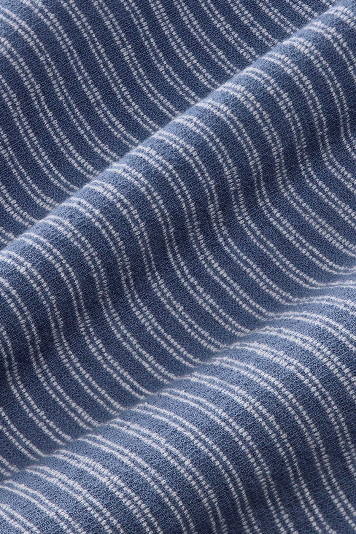 Maritime Stripe Sundown Terry Long Sleeve Button Down