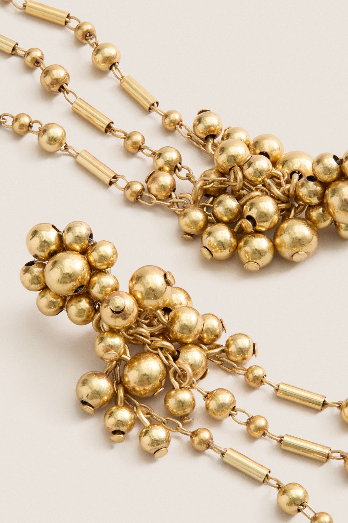 Gold Ball Drop Earrings