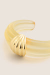 Lucite and Gold Cuff