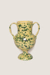 Regular Yellow and Verde Splatter Verona Vase