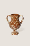 Regular Terracotta and Cream Splatter Verona Vase
