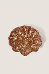 Terracotta and Cream Splatter Coquillage Dish