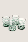 Green Dimple Tumblers (Set of 4)