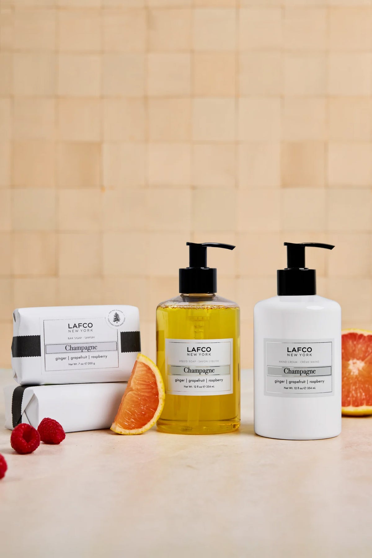 Champagne Liquid Soap and Hand Cream Duo Set