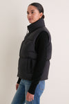 Black Fallon Puffer Vest