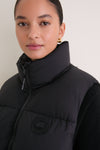 Black Fallon Puffer Vest