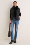 Black Fallon Puffer Vest